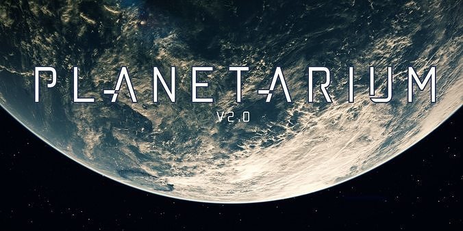 PLANETARIUM earth from space 3D model
