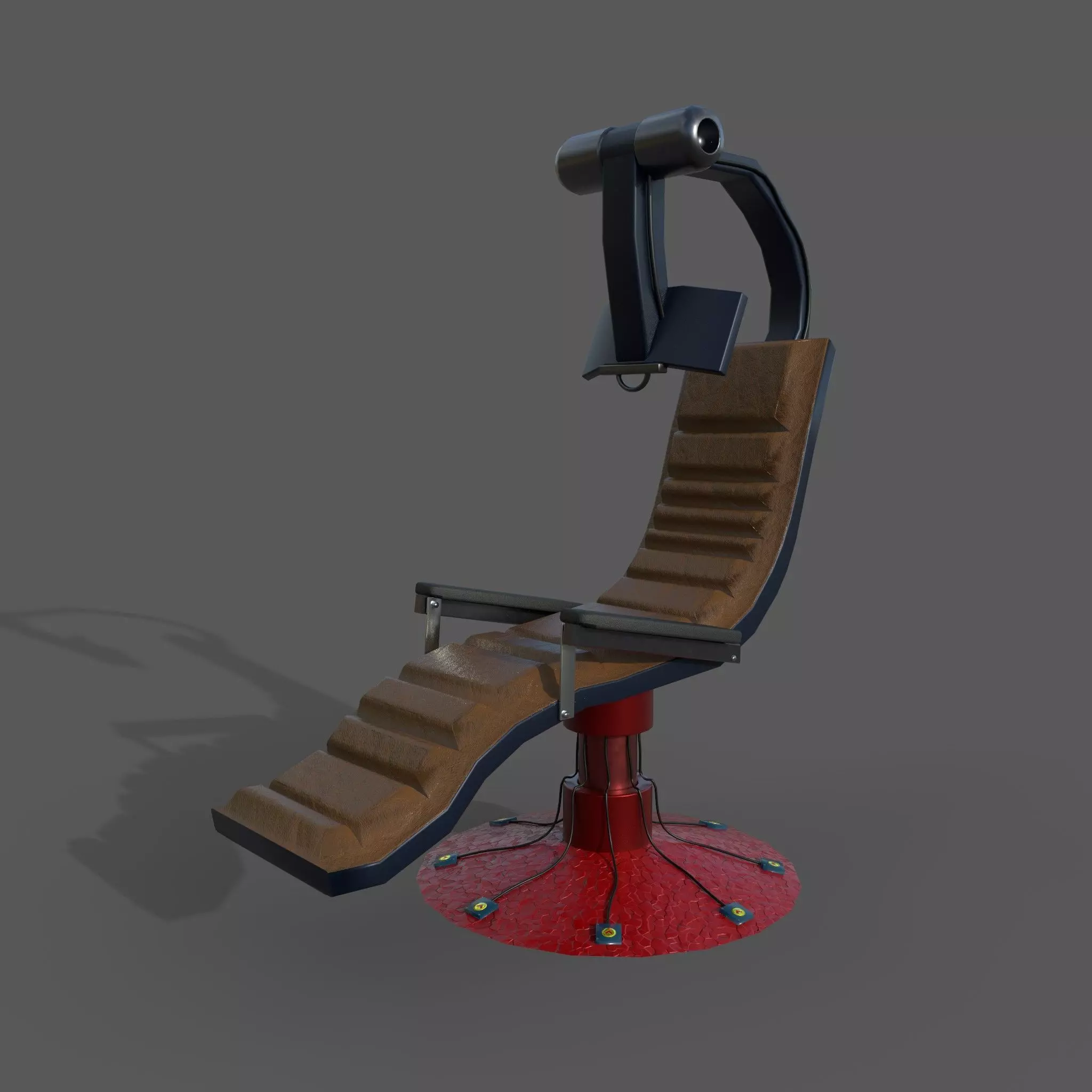 Sci-Fi Chair Low-poly 3D model