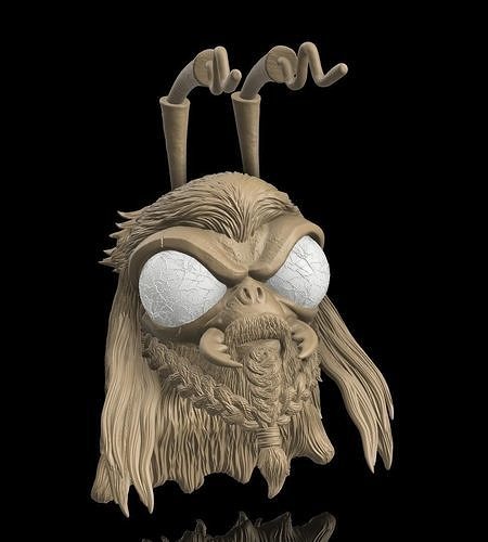 Custom Head - God of Thunder Endgame 3D print model