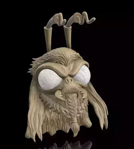 Custom Head - God of Thunder Endgame 3D print model