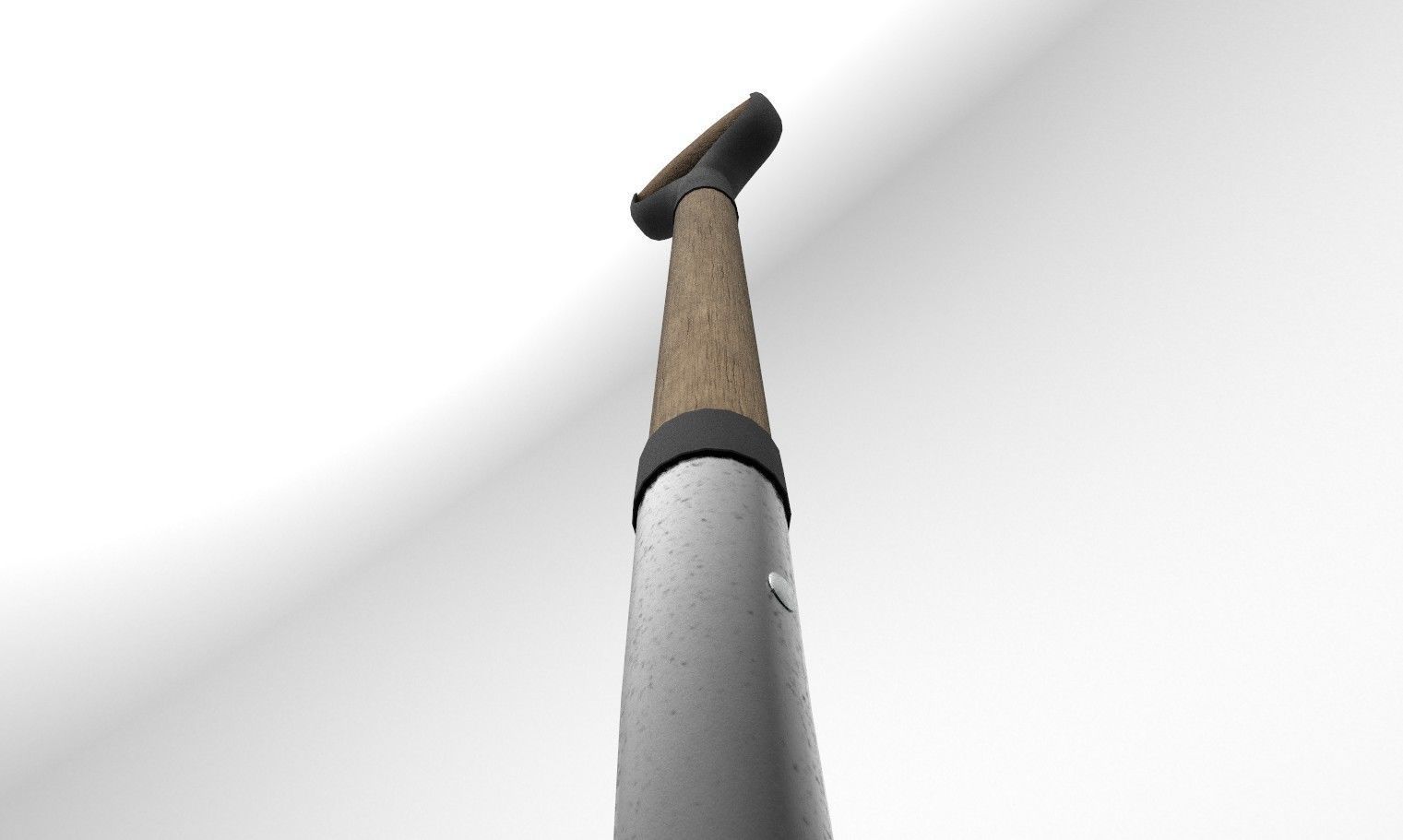 Square Shovel with three texture options 3D model_6