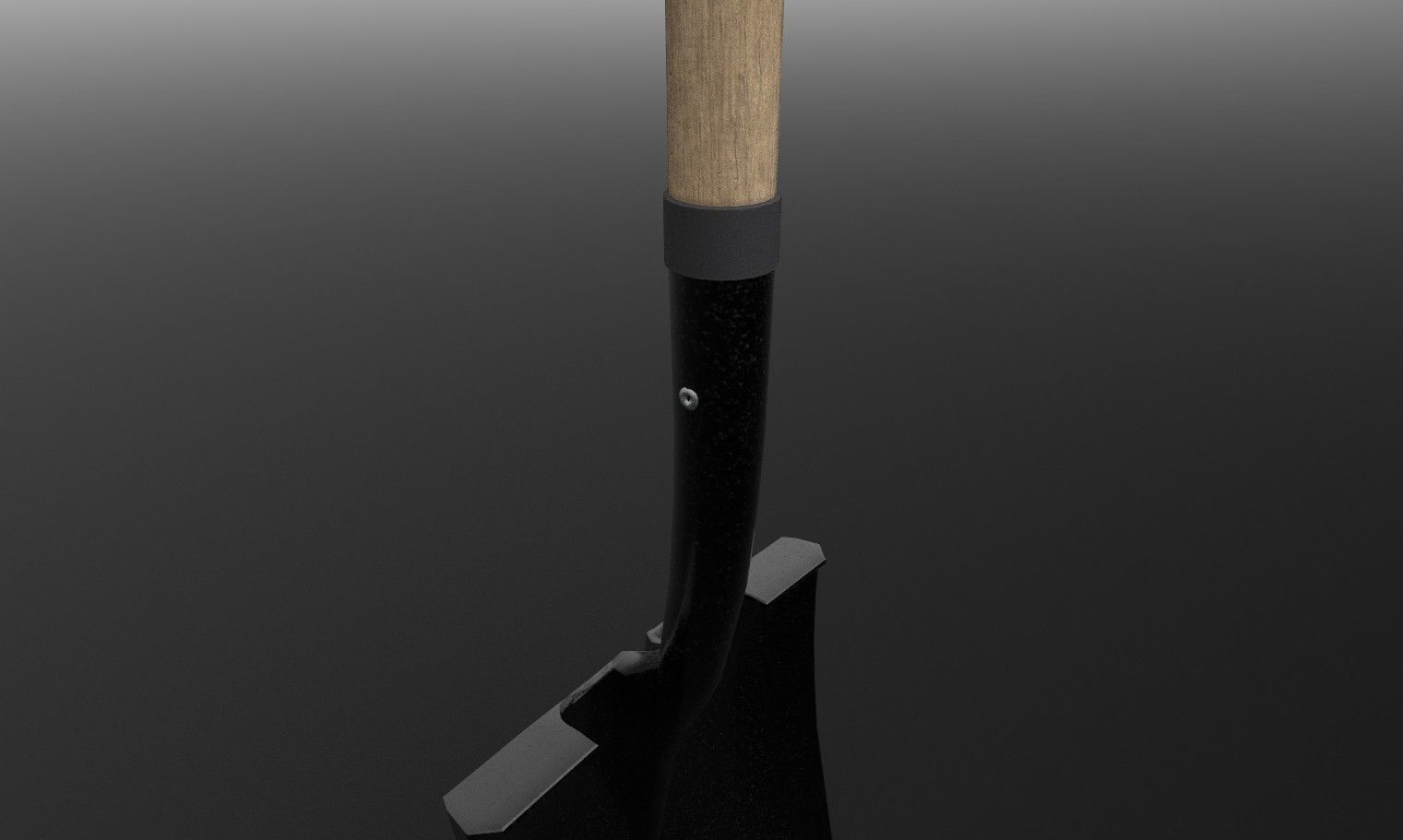 Square Shovel with three texture options 3D model_4