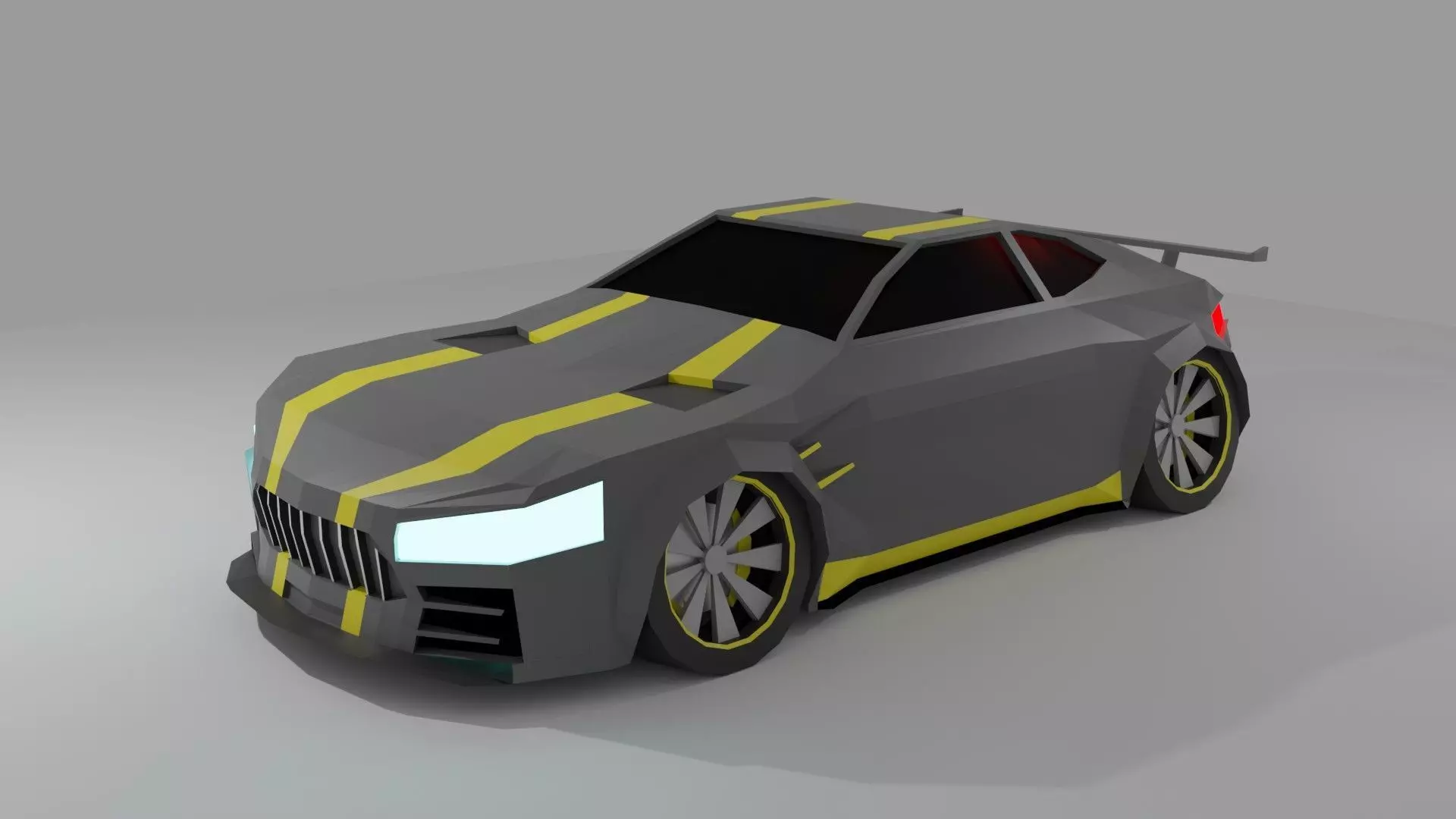Mercedes AMG GT Free low-poly 3D model