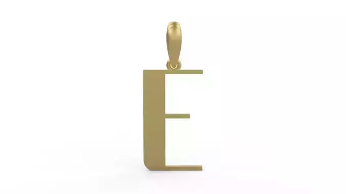 Initial Letters Pendant Autolinker E 3D print model