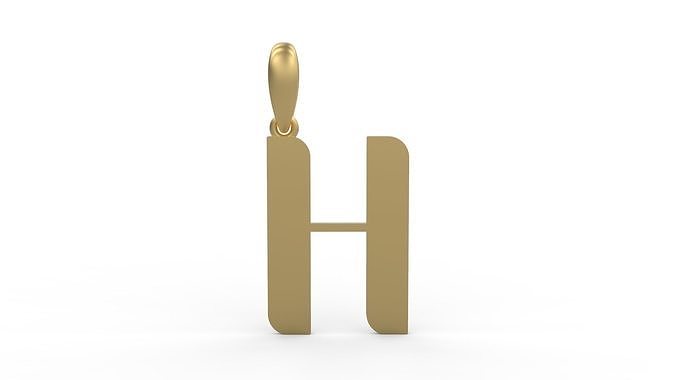 Initial Letters Pendant Autolinker H 3D print model