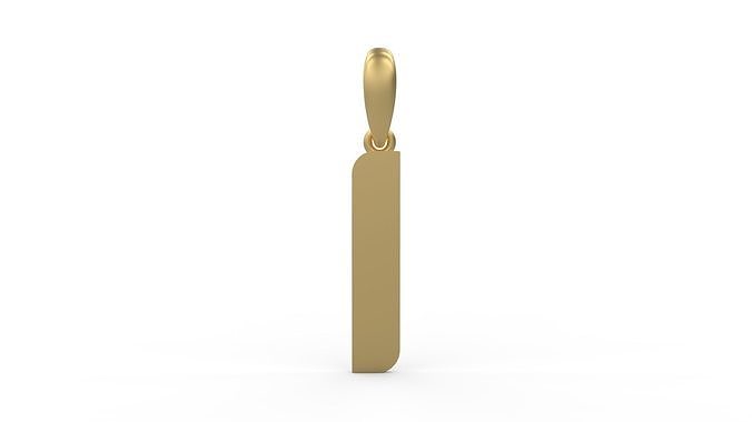 Initial Letters Pendant Autolinker I 3D print model
