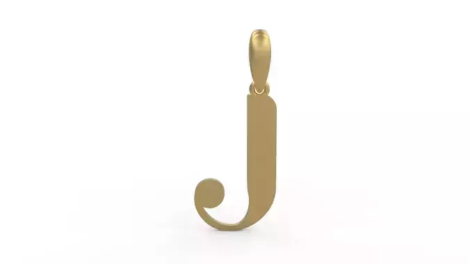 Initial Letters Pendant Autolinker J 3D print model