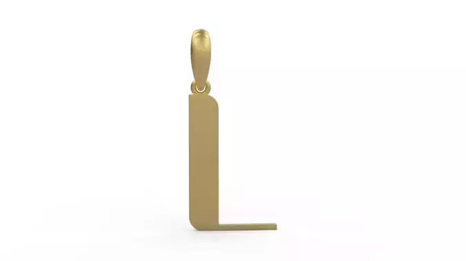 Initial Letters Pendant Autolinker L 3D print model