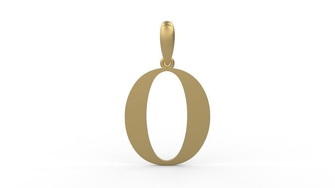 Initial Letters Pendant Autolinker O 3D print model