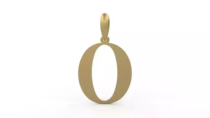 Initial Letters Pendant Autolinker O 3D print model