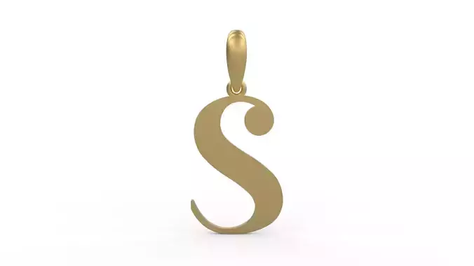 Initial Letters Pendant Autolinker S 3D print model
