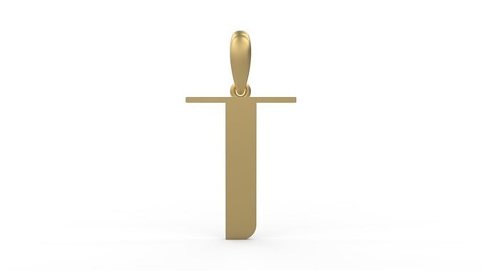 Initial Letters Pendant Autolinker T 3D print model