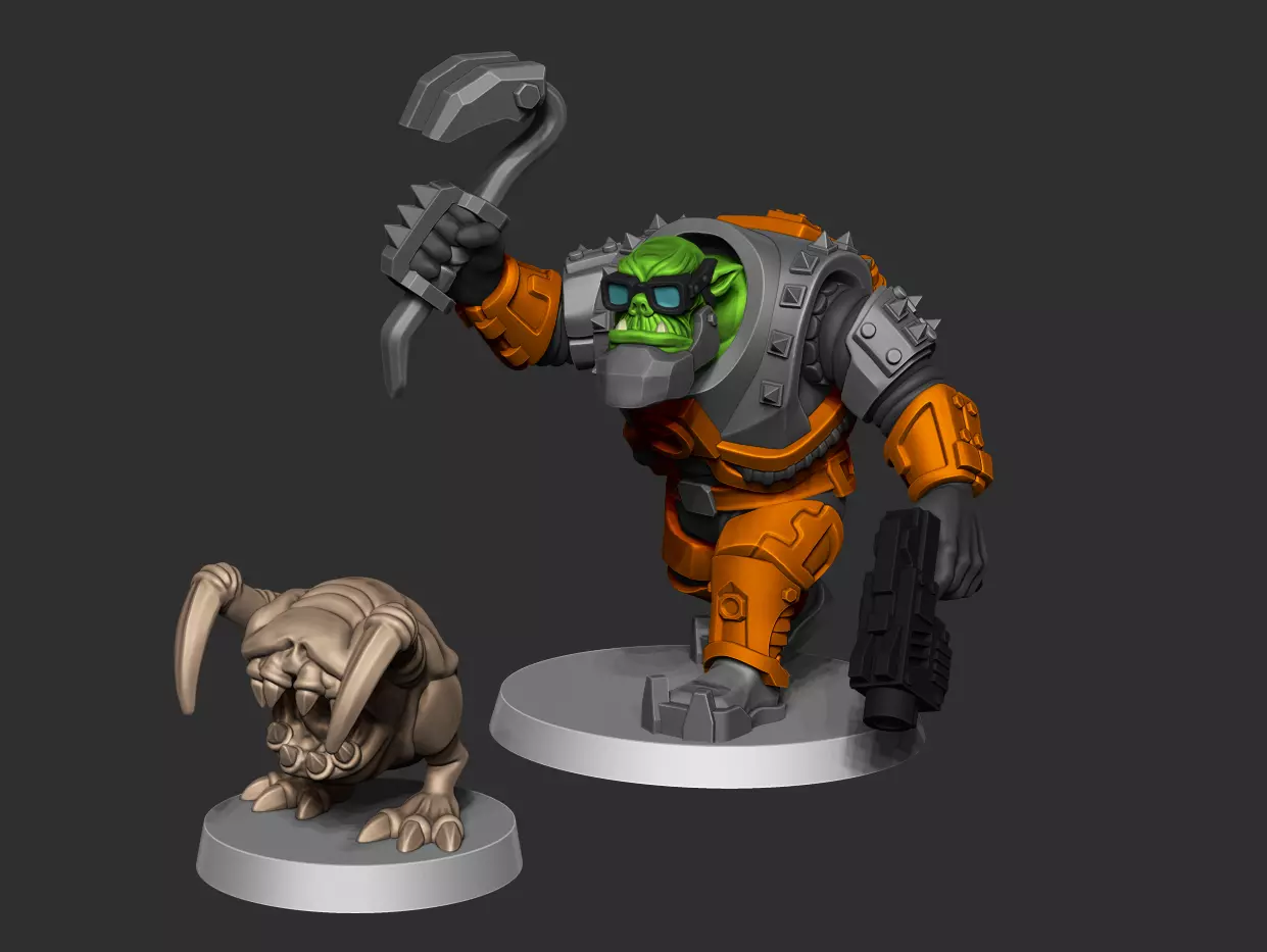 Gorkon Freeman and Edsquig 3D print model_0