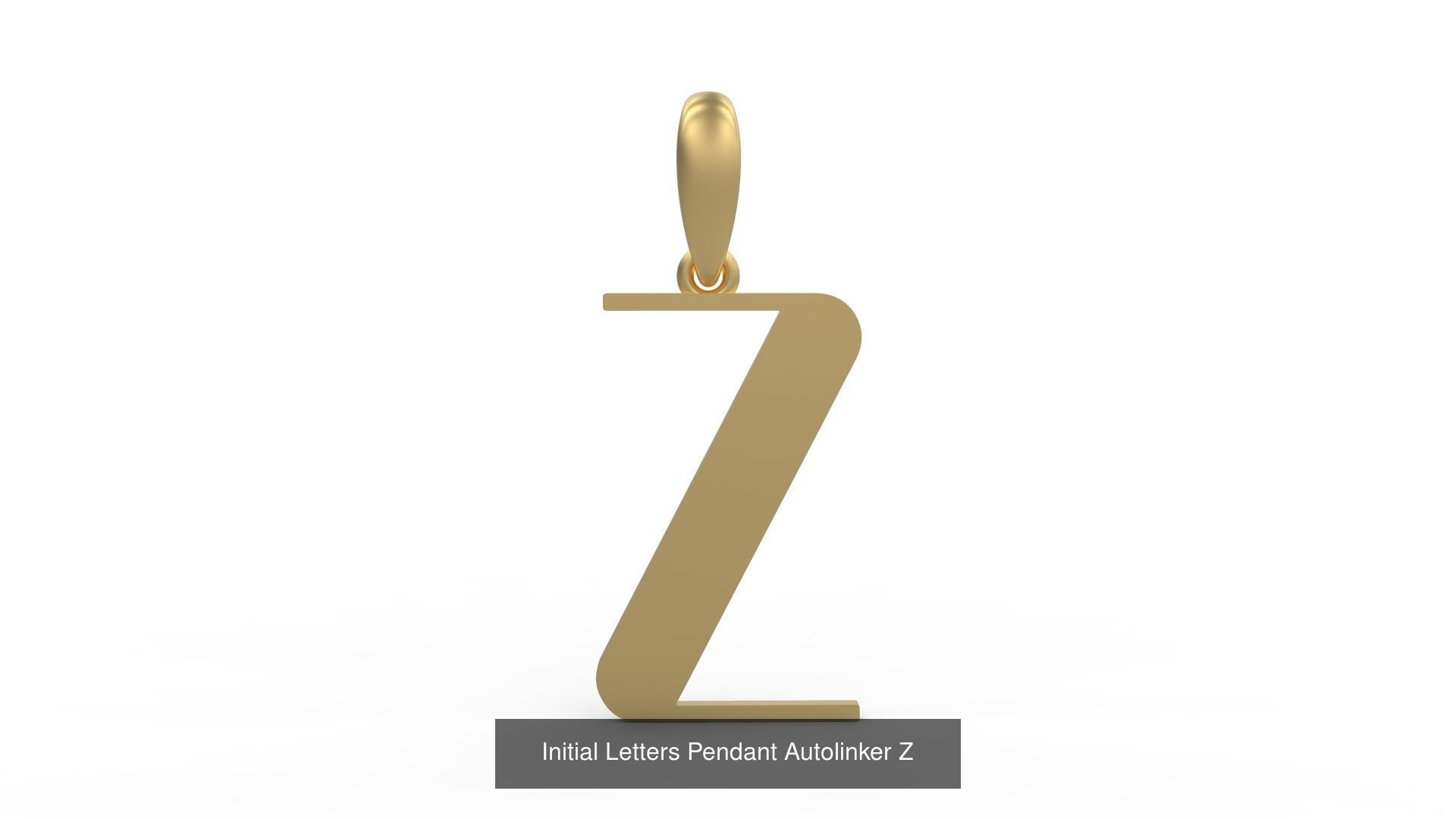 Initial Letters Pendant Alphabets Autolinker 3D Model Collection_28