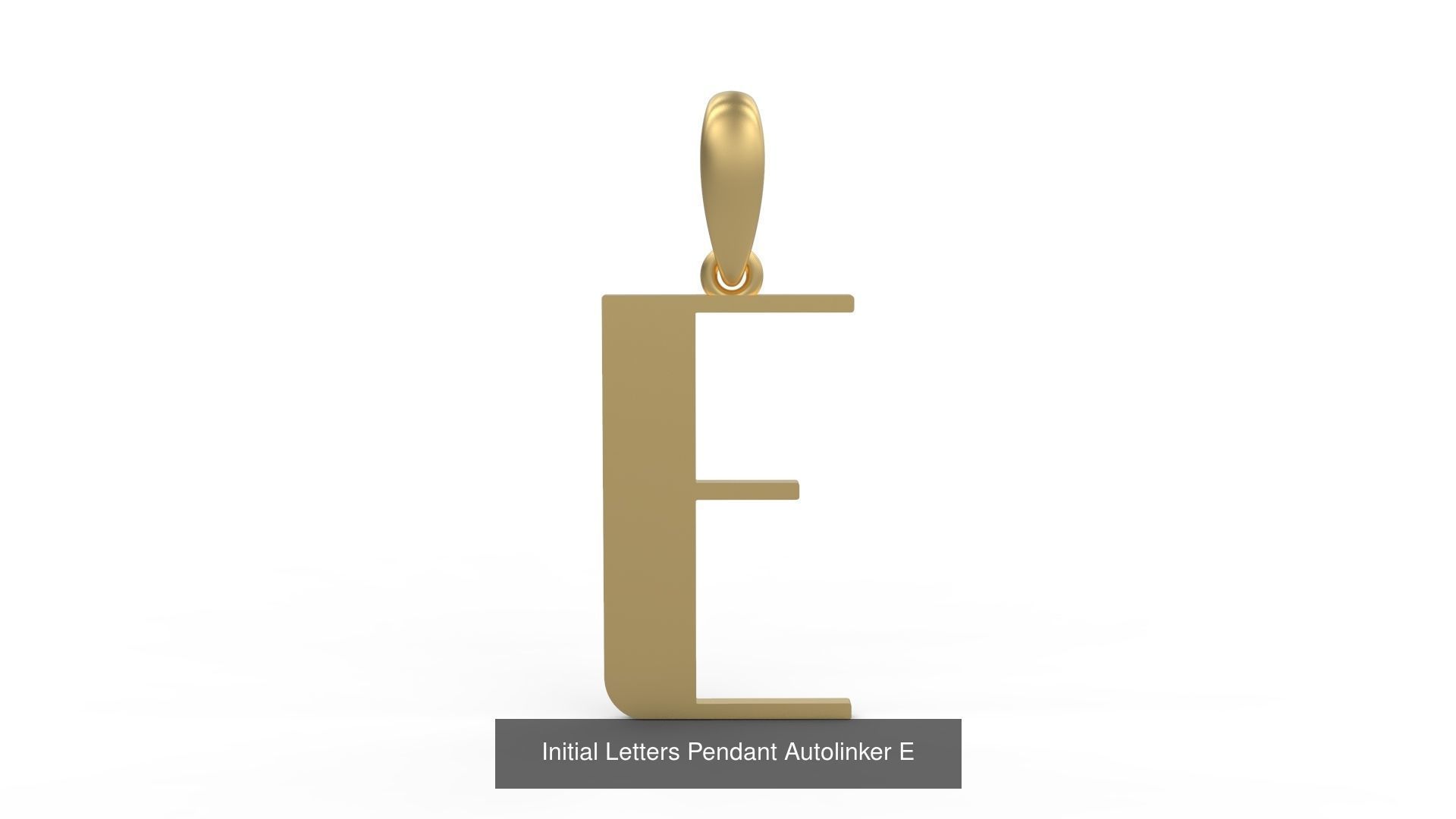 Initial Letters Pendant Alphabets Autolinker 3D Model Collection_7