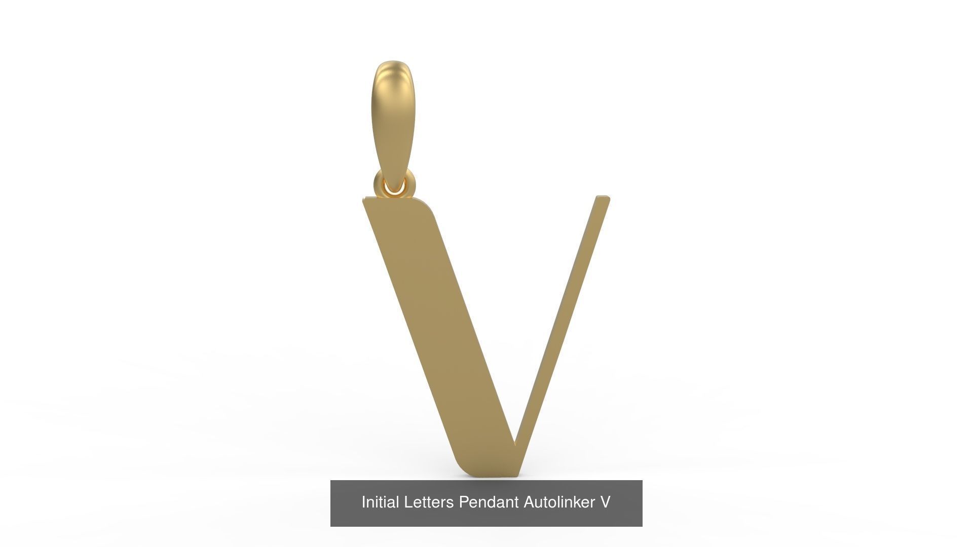 Initial Letters Pendant Alphabets Autolinker 3D Model Collection_24