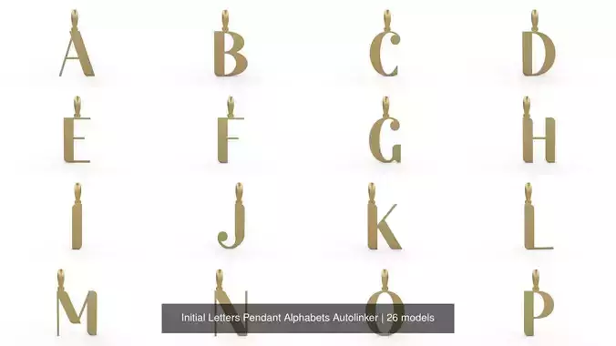 Initial Letters Pendant Alphabets Autolinker