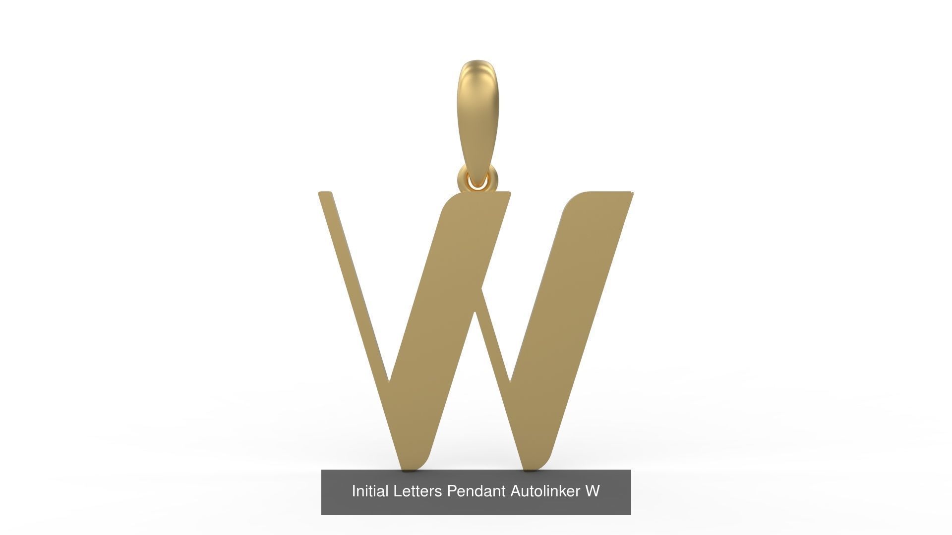 Initial Letters Pendant Alphabets Autolinker 3D Model Collection_25