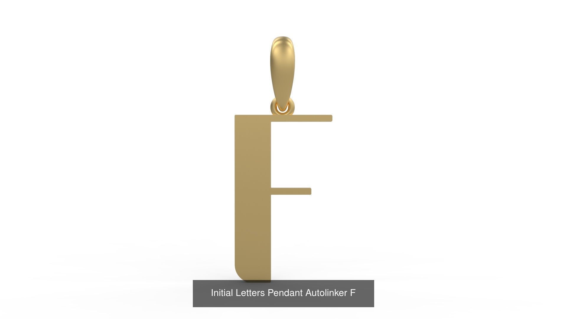 Initial Letters Pendant Alphabets Autolinker 3D Model Collection_8