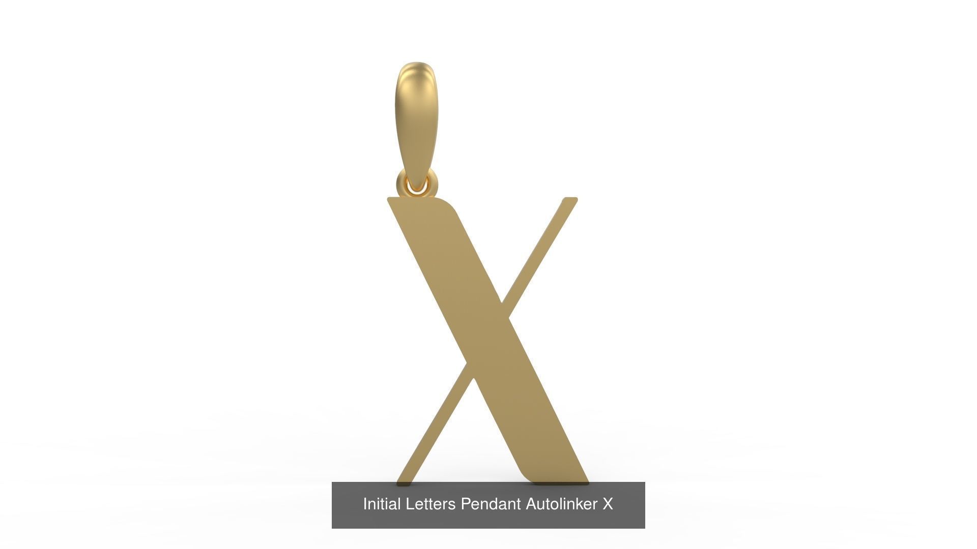 Initial Letters Pendant Alphabets Autolinker 3D Model Collection_26