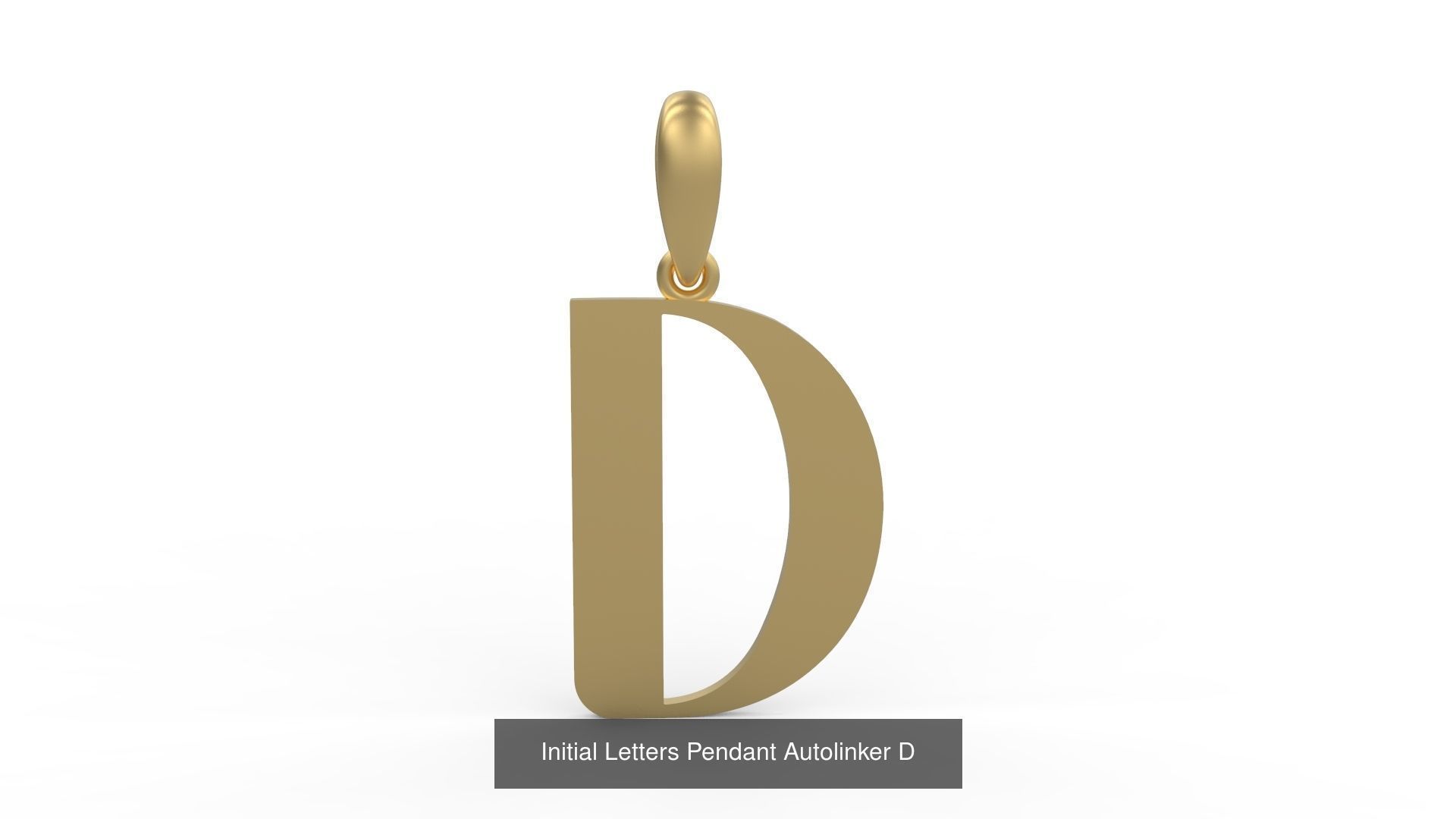 Initial Letters Pendant Alphabets Autolinker 3D Model Collection_6