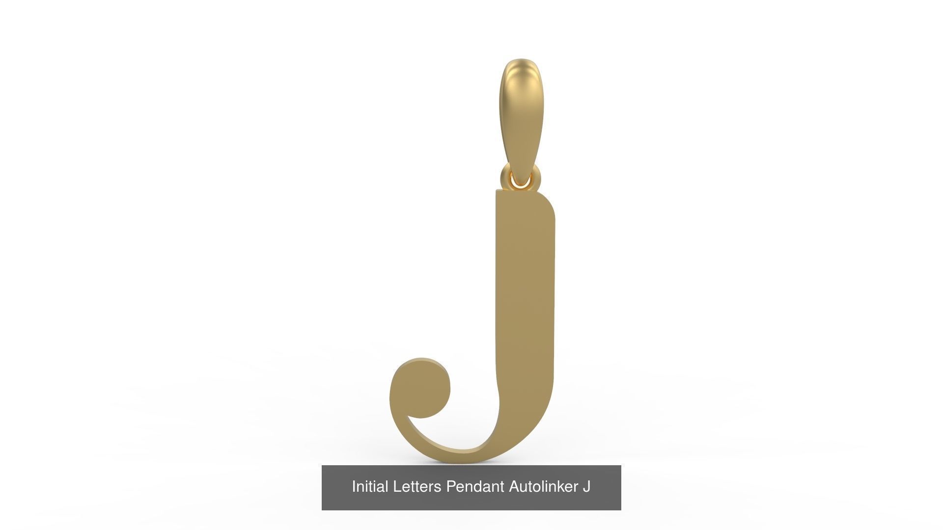 Initial Letters Pendant Alphabets Autolinker 3D Model Collection_12