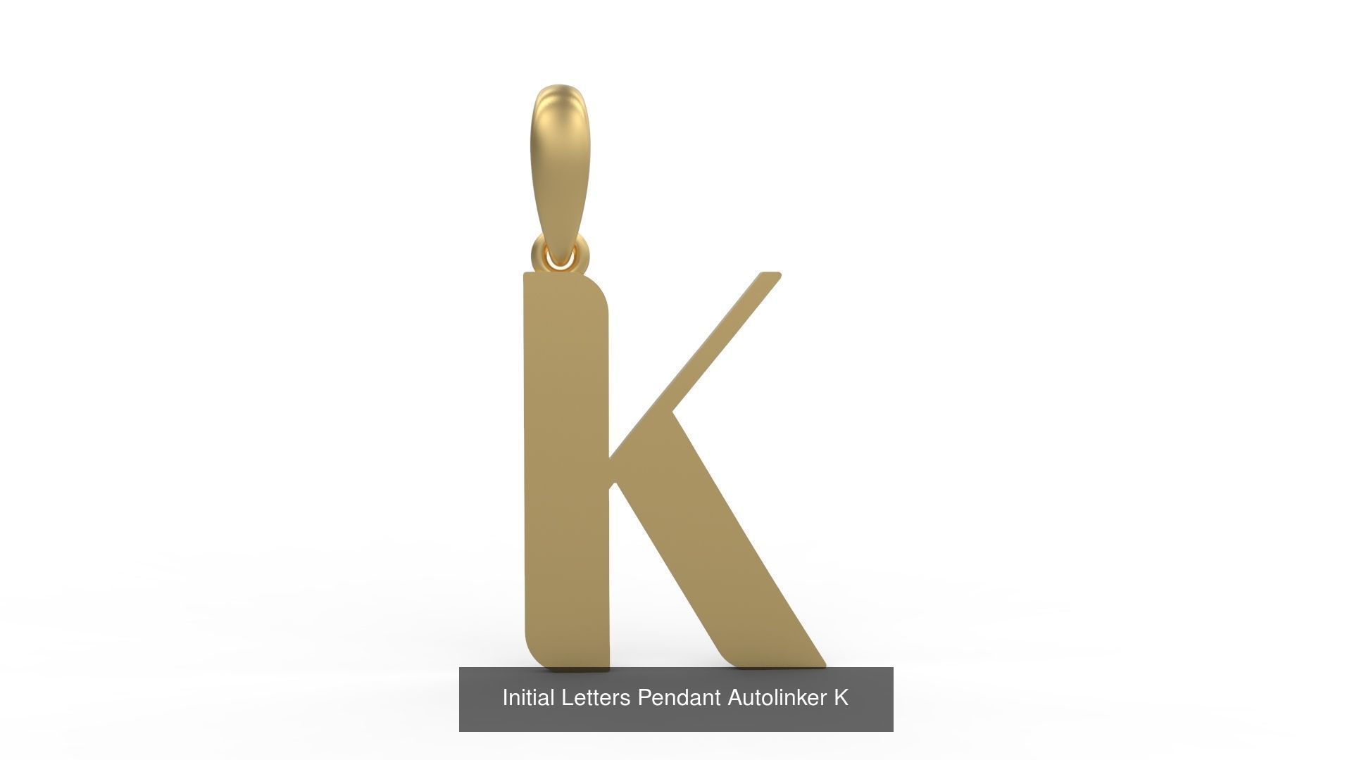 Initial Letters Pendant Alphabets Autolinker 3D Model Collection_13