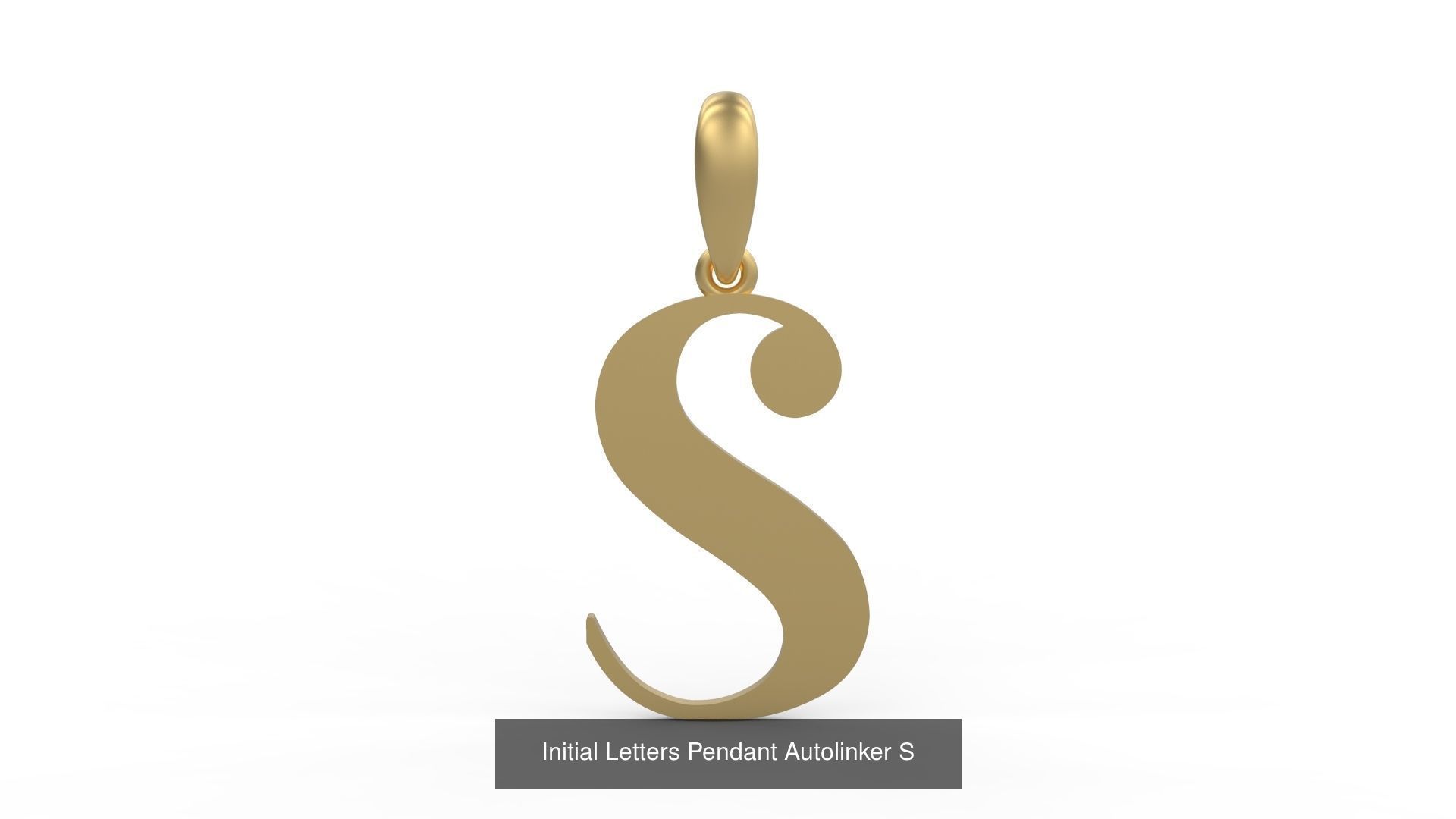 Initial Letters Pendant Alphabets Autolinker 3D Model Collection_21