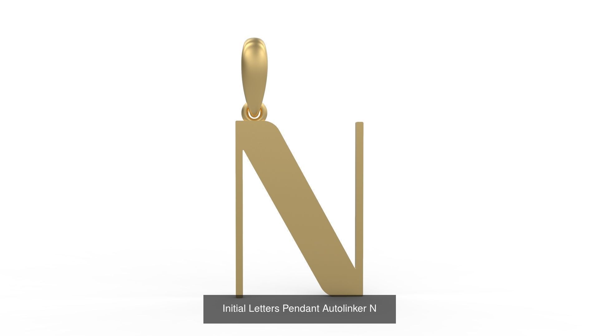 Initial Letters Pendant Alphabets Autolinker 3D Model Collection_16