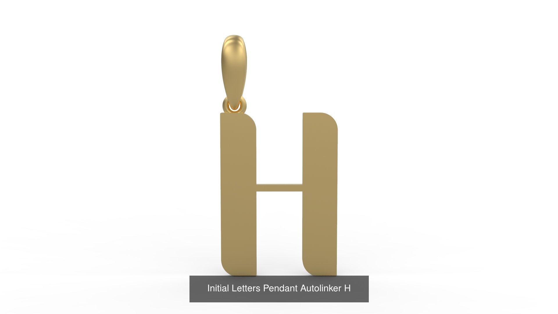 Initial Letters Pendant Alphabets Autolinker 3D Model Collection_10