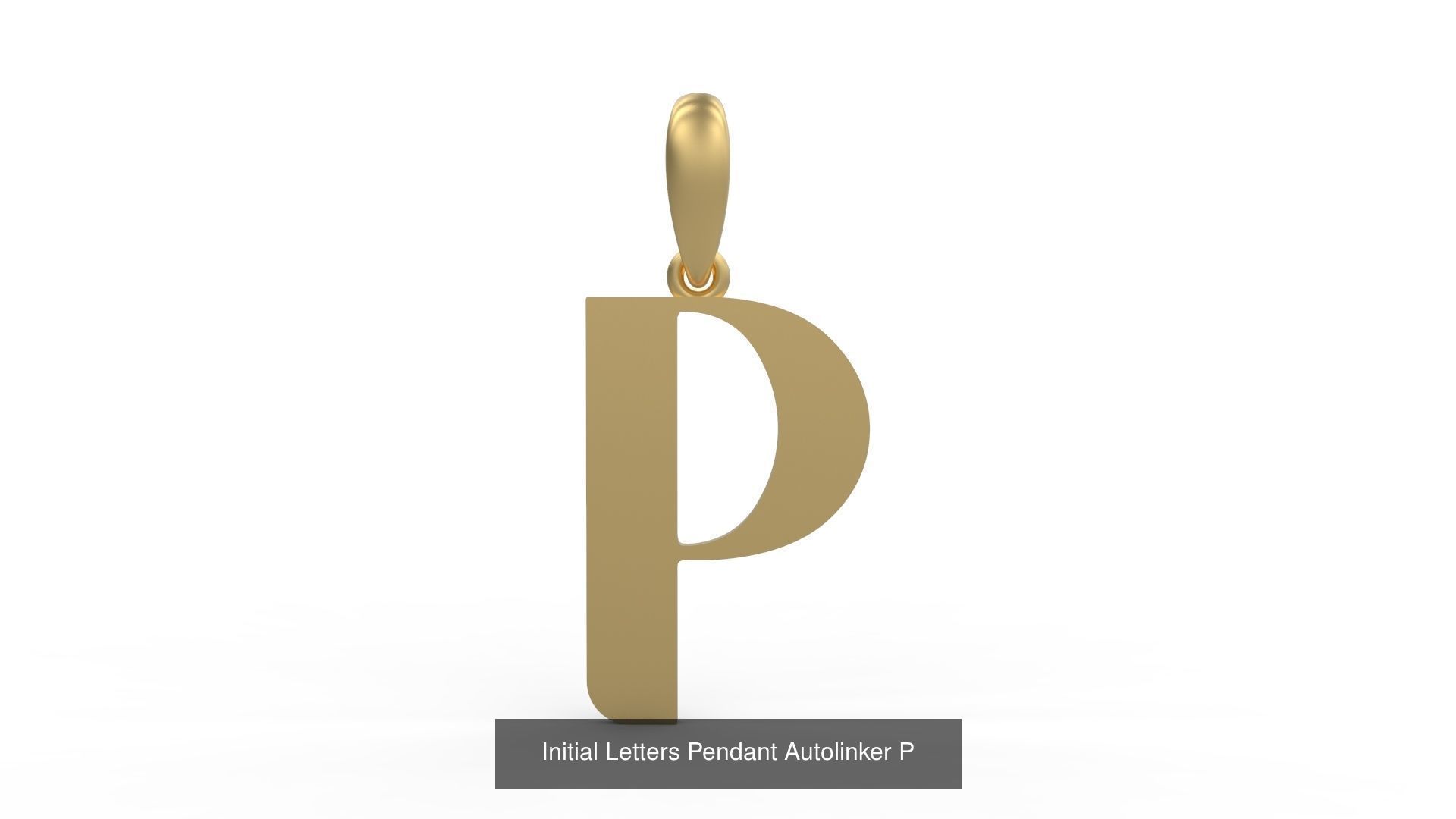 Initial Letters Pendant Alphabets Autolinker 3D Model Collection_18