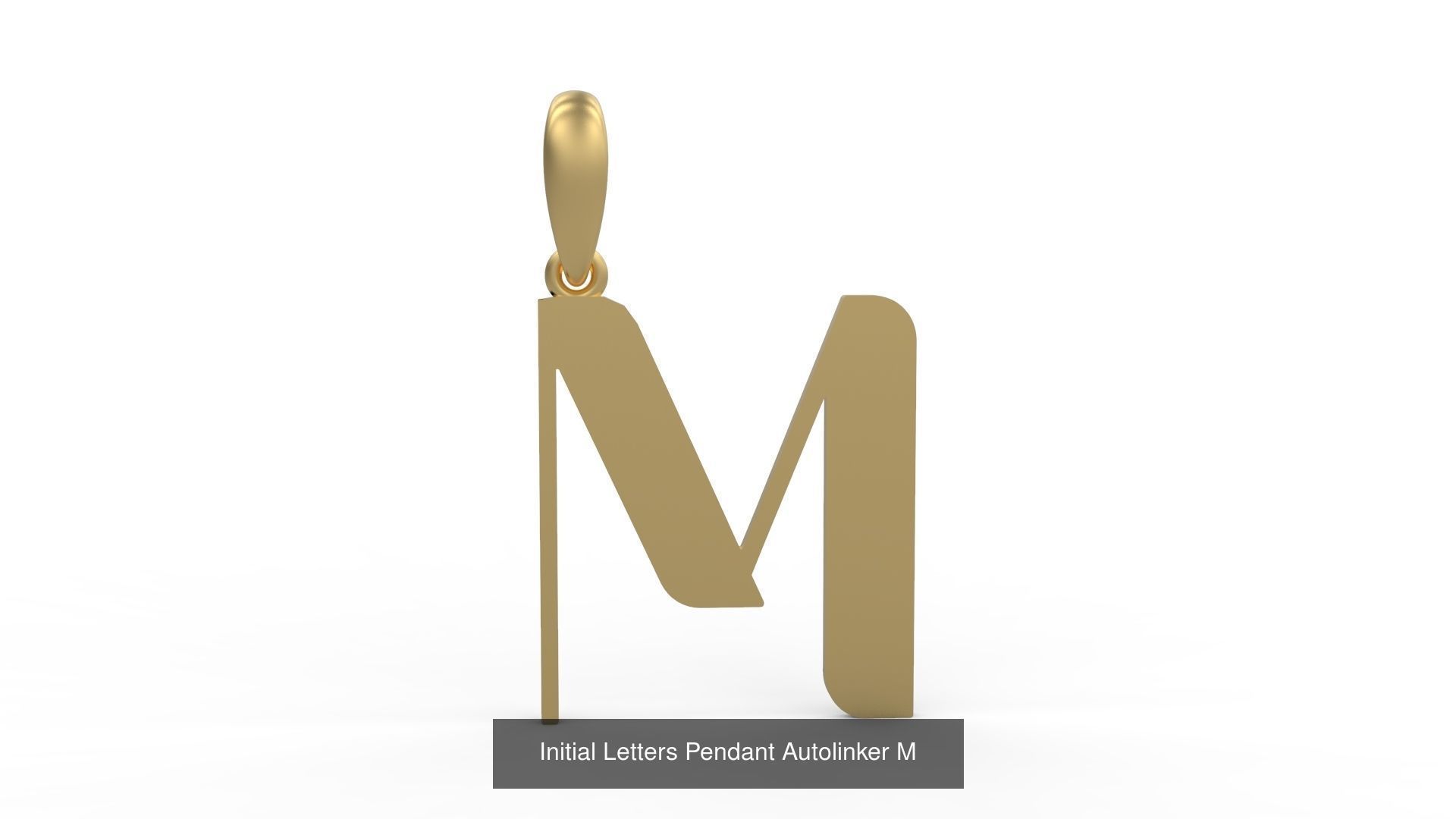 Initial Letters Pendant Alphabets Autolinker 3D Model Collection_15