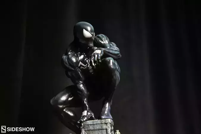 Black suit Spider-Man statue