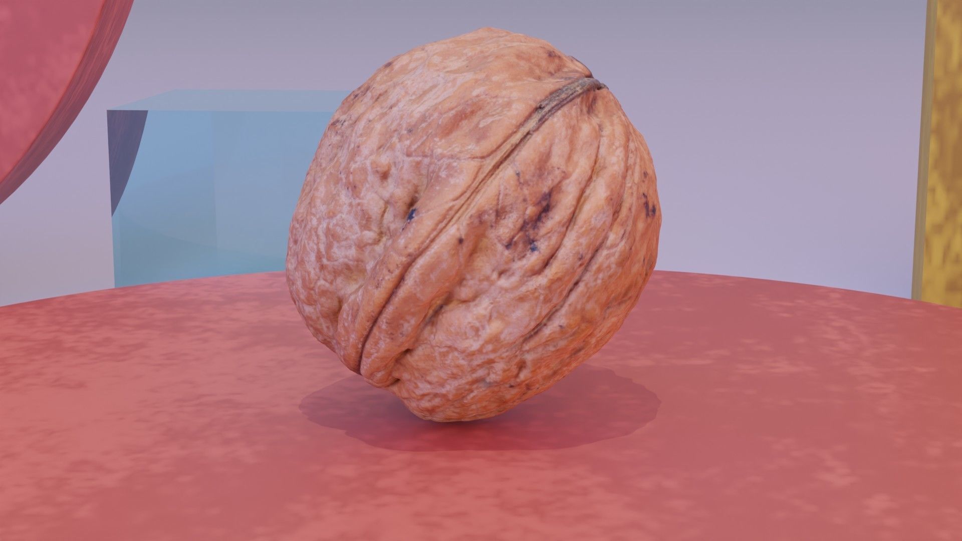 Walnut fruit 06 high-poly 3D model_6