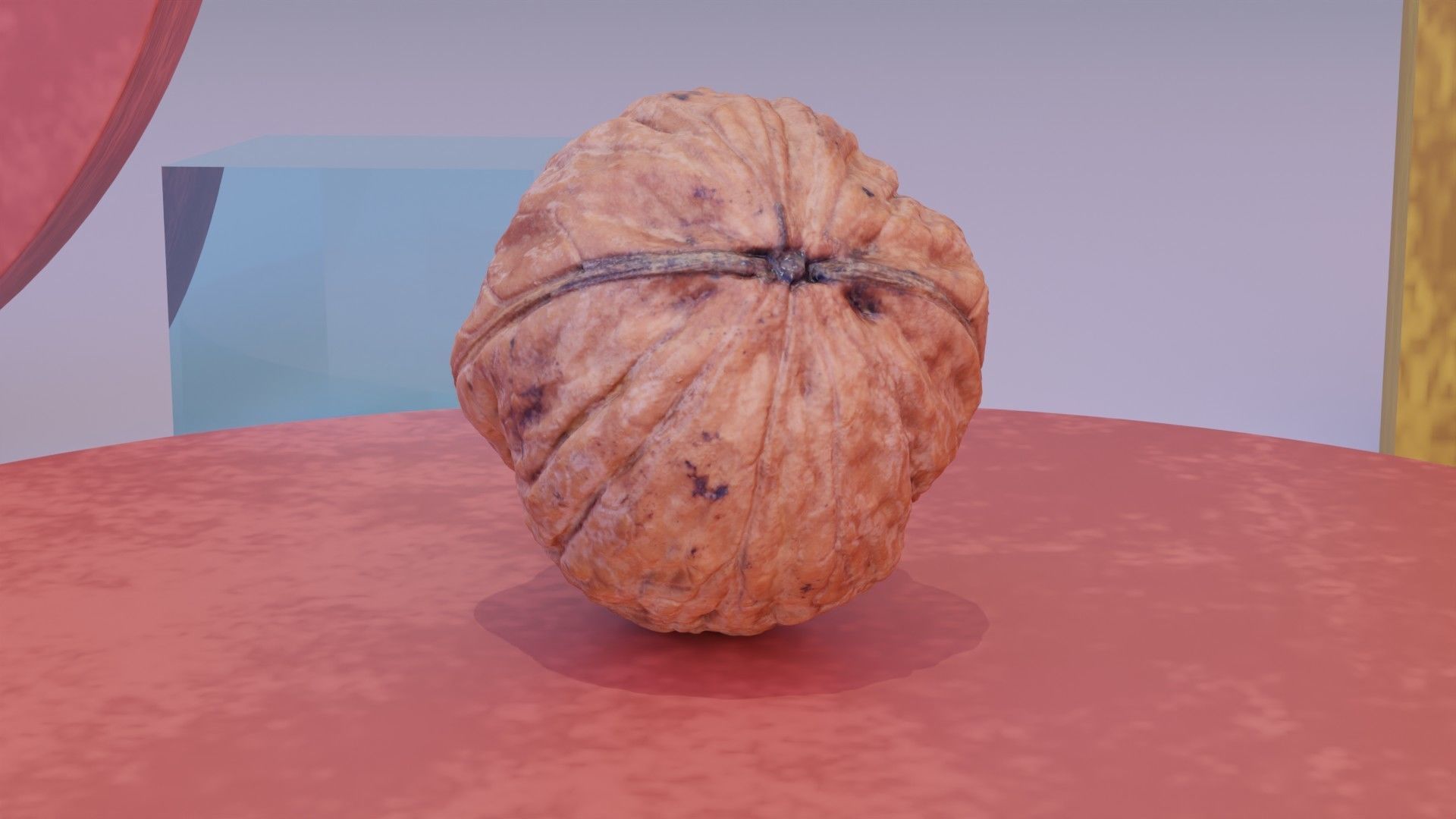 Walnut fruit 06 high-poly 3D model_4