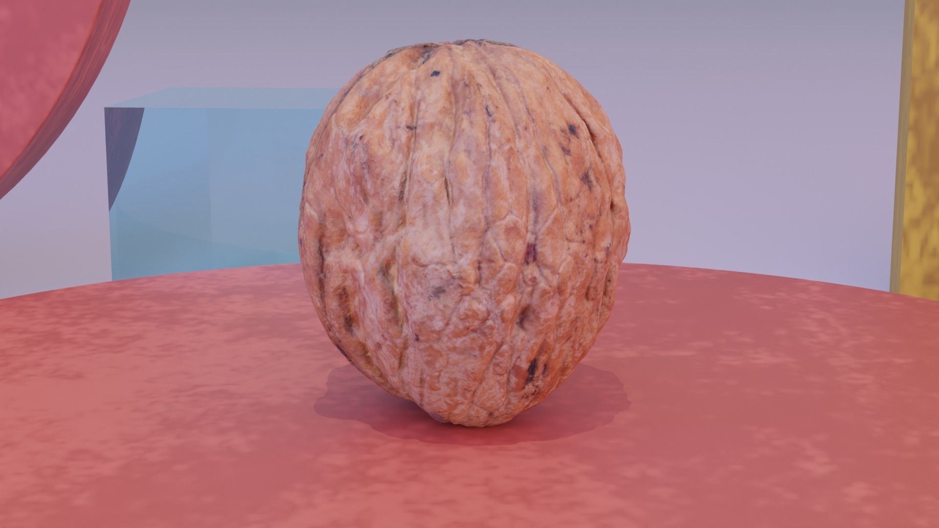 Walnut fruit 06 high-poly 3D model_10