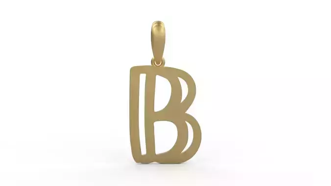 Initial Letters Pendant Baby Monkey B