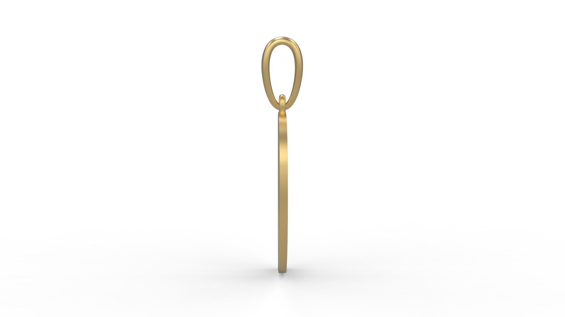 Initial Letters Pendant Baby Monkey D 3D print model_2