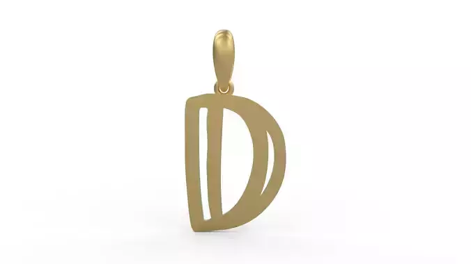 Initial Letters Pendant Baby Monkey D