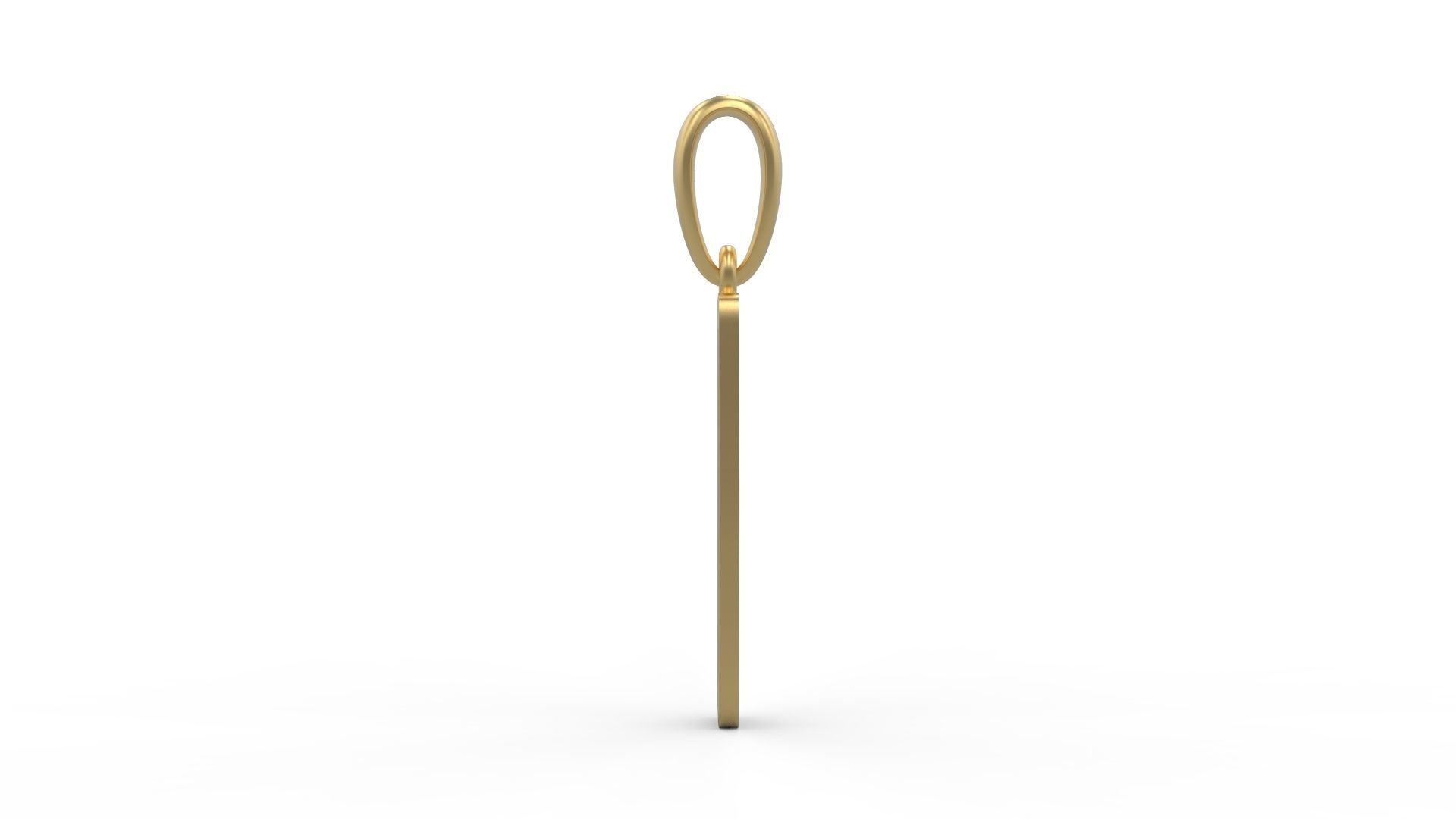 Initial Letters Pendant Baby Monkey I 3D print model_2