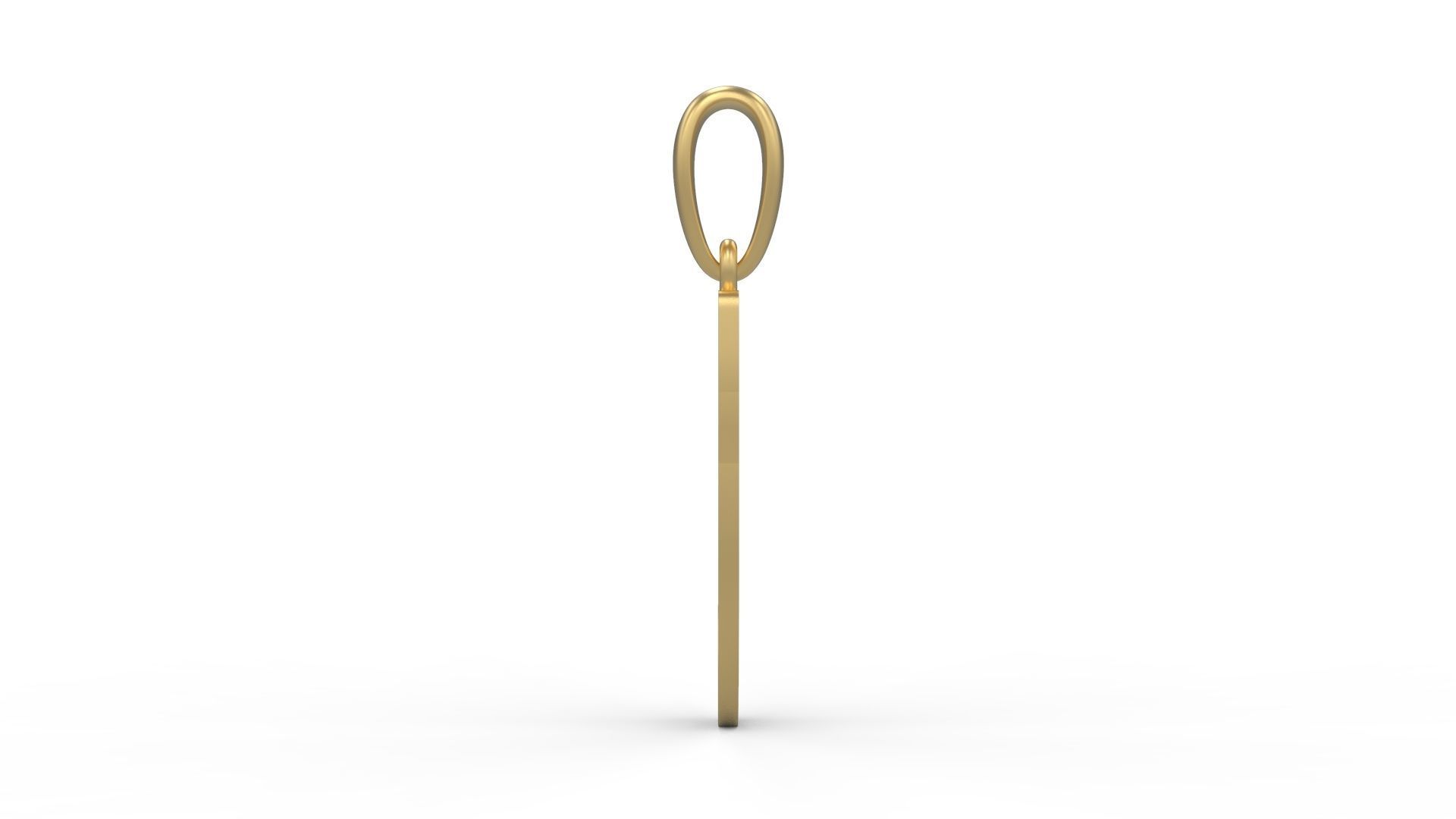 Initial Letters Pendant Baby Monkey J 3D print model_2