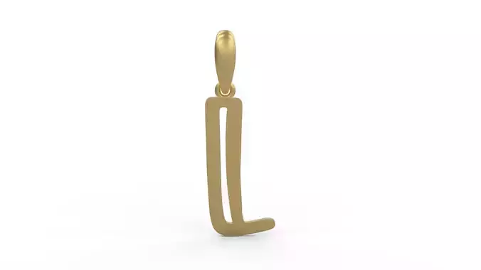 Initial Letters Pendant Baby Monkey L