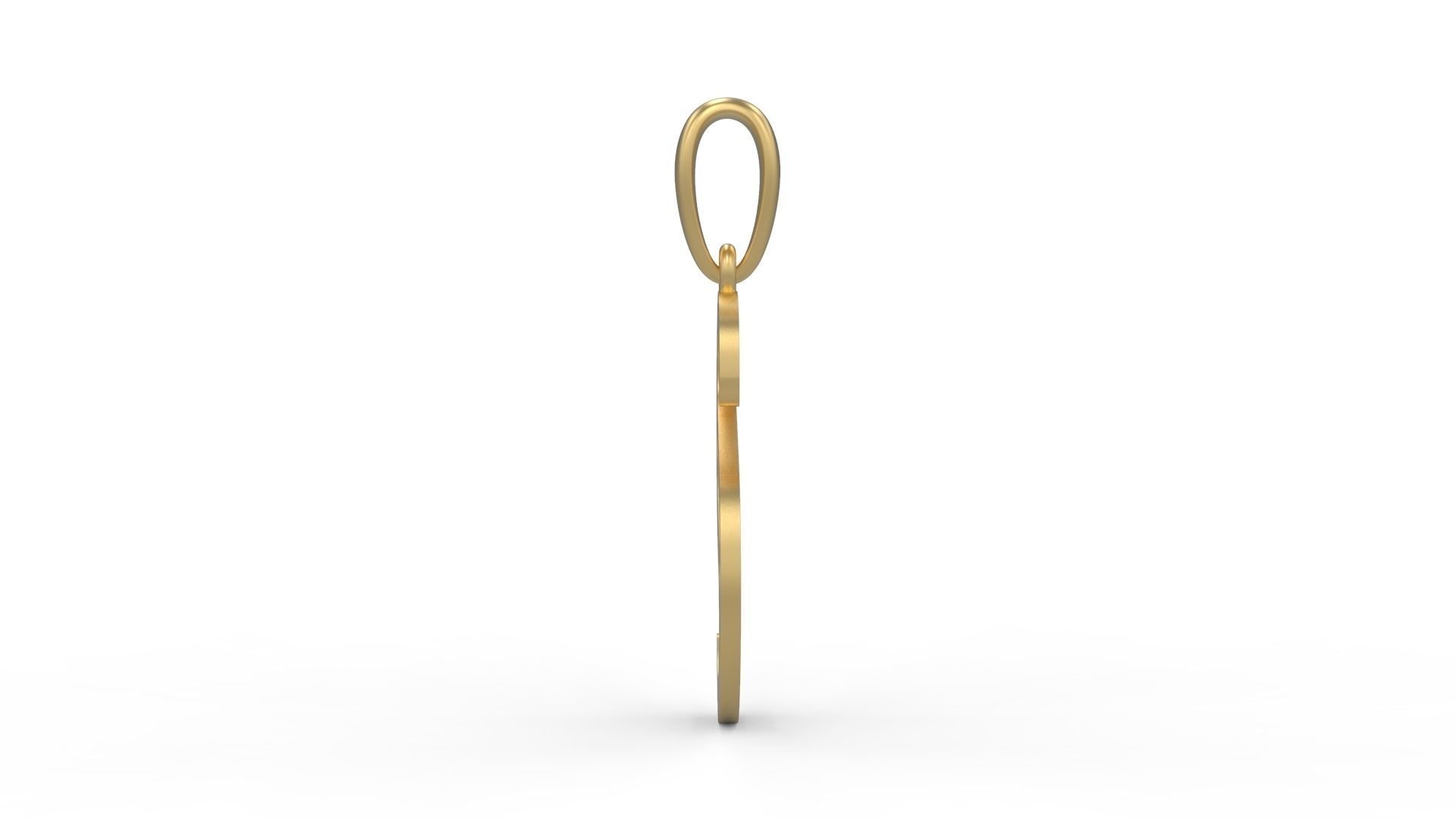 Initial Letters Pendant Baby Monkey S 3D print model_2