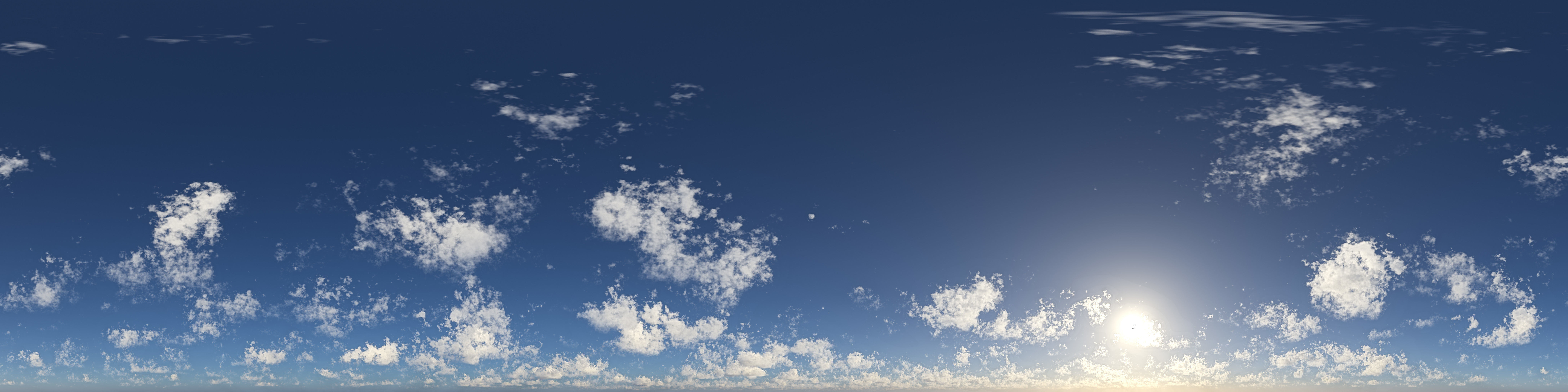 Skydome HDR - Blue Sky Cumulus - 2 Texture_5