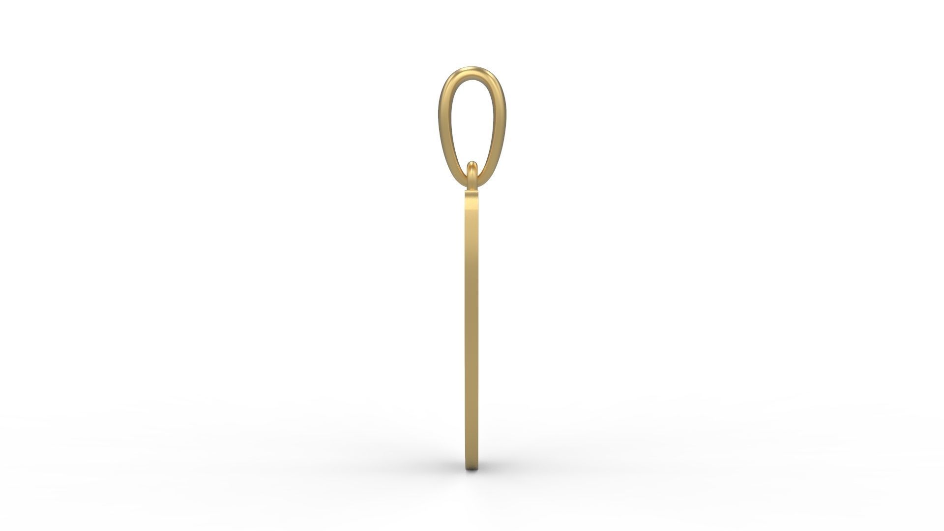 Initial Letters Pendant Baby Monkey U 3D print model_2