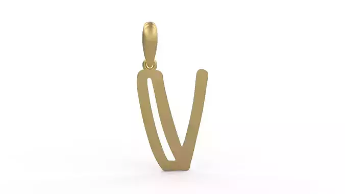 Initial Letters Pendant Baby Monkey V