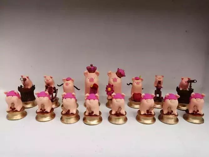 Chess Pig Kwai 3D print model