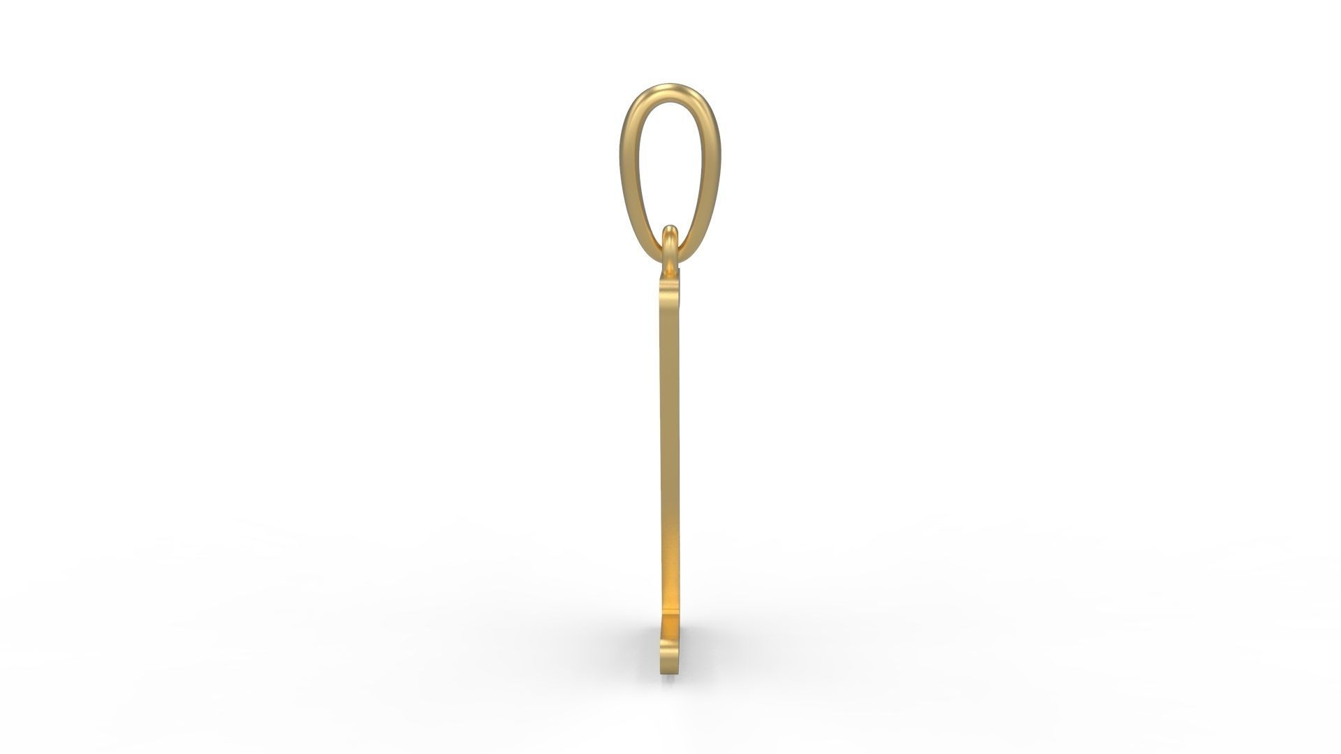 Initial Letters Pendant Baby Monkey Z 3D print model_2