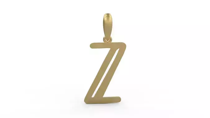 Initial Letters Pendant Baby Monkey Z