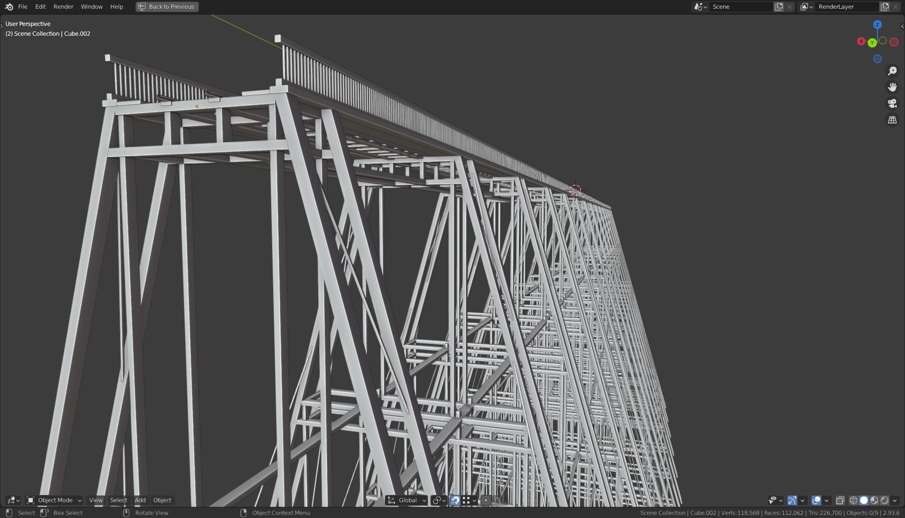 RAILWAY BRIDGE WILD WEST 3D model_8